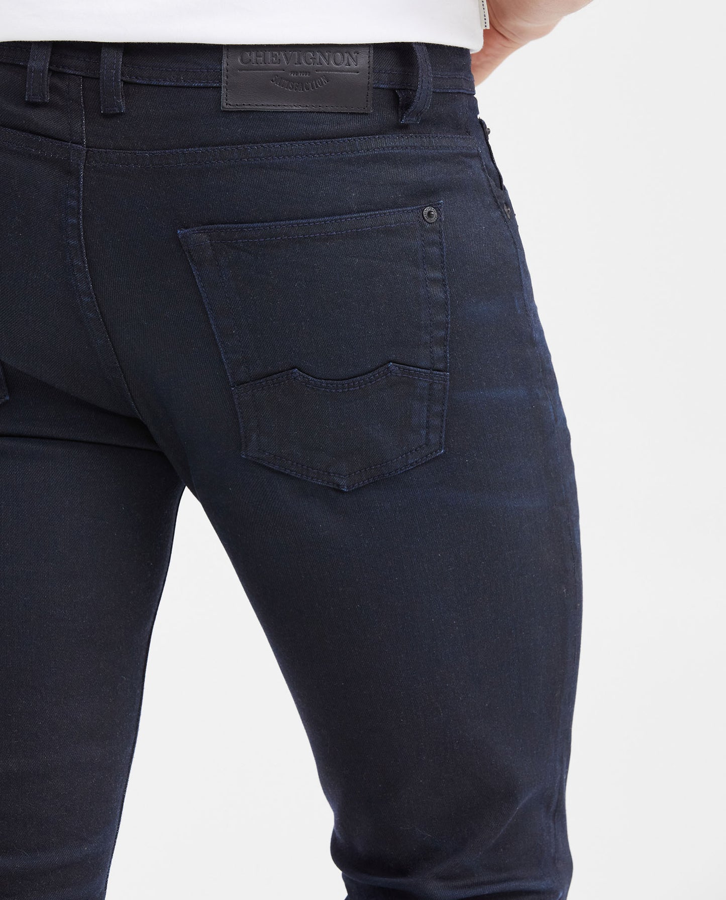 Men's Jeans Super Slim Fit Low Rise Super Slim Leg Ultra Dark Resin Finish - Blue - 5