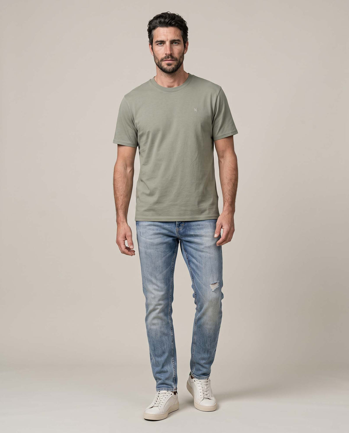 Men´s Distressed Slim Jeans - Blue 63_335H011_AZU184140_0
