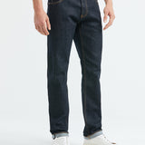 STRAIGHT FIT MID-RISE JEANS IN ULTRA DARK WASH