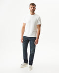 Men's Revenge Relaxed Fit Dark Wash Jeans in Cotton Stretch Blend Coastline