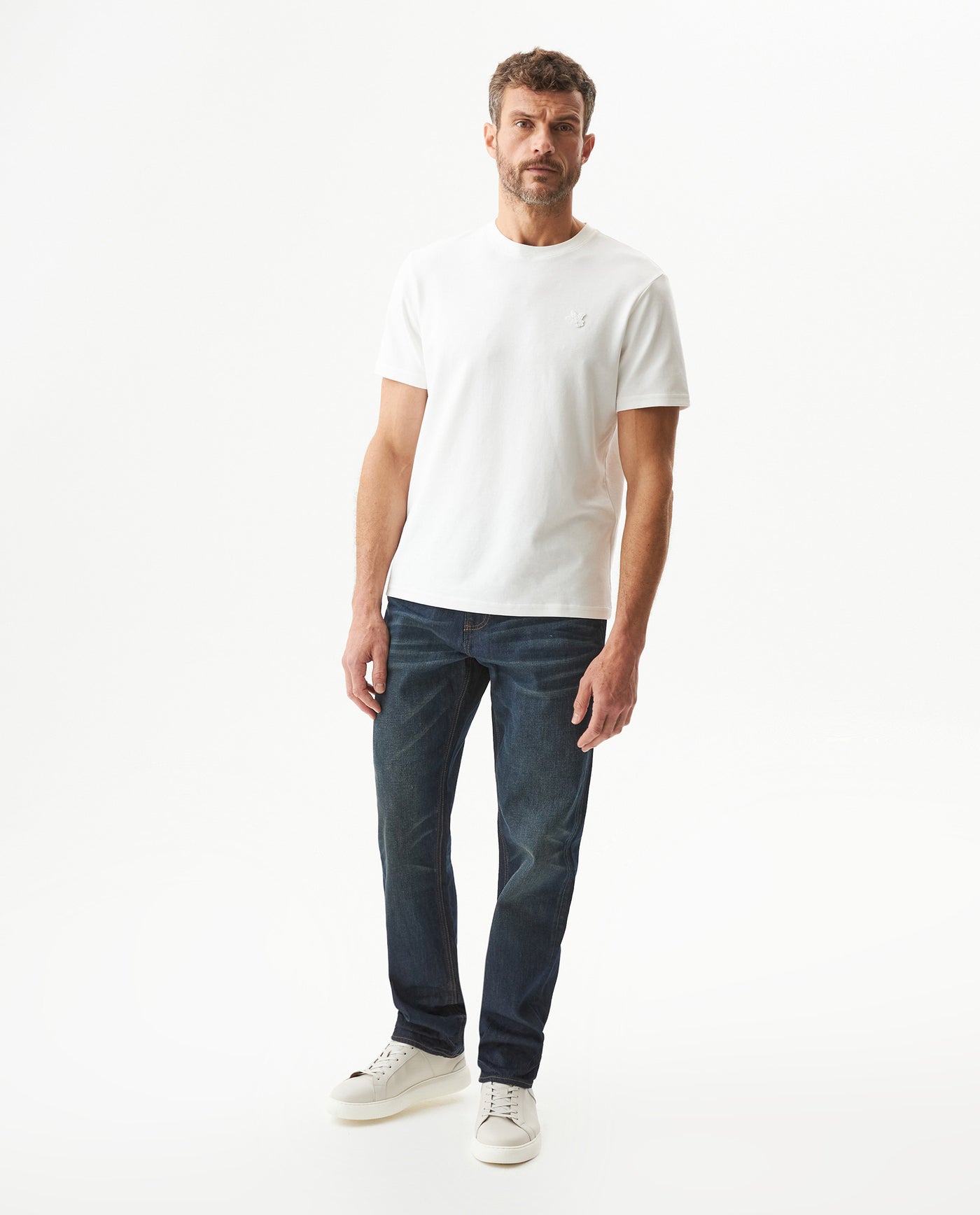 Men's Revenge Relaxed Fit Dark Wash Jeans in Cotton Stretch Blend Coastline 63_339G002_AZU194052_0