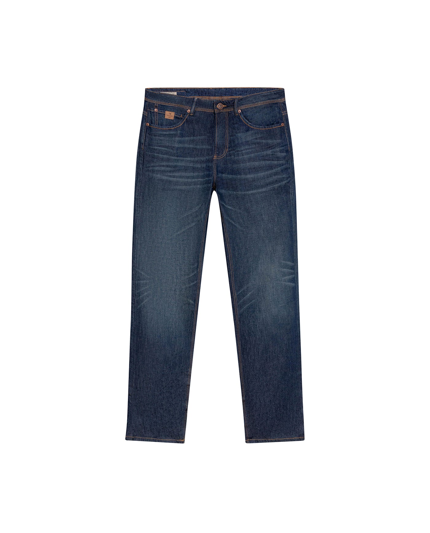 Men's Revenge Relaxed Fit Dark Wash Jeans in Cotton Stretch Blend Coastline 63_339G002_AZU194052_4