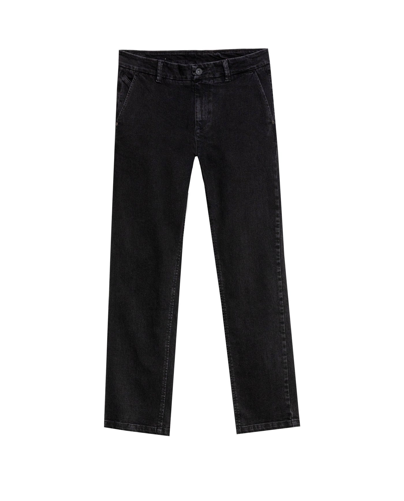 Men's Morrison Slim Fit Black Wash in Cotton Stretch Blend, Coordinates - 1