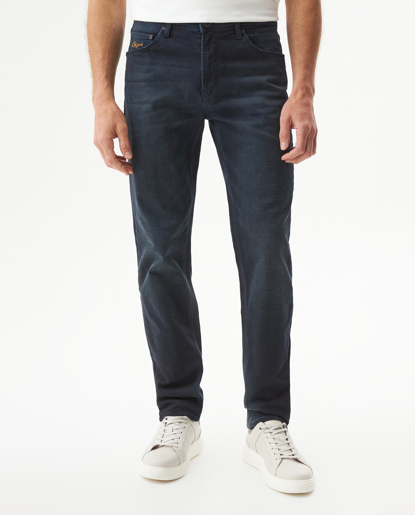 Men's Morrison Slim Dark Wash Jeans in Cotton Stretch Blend Gala 63_339G009_AZU194052_3