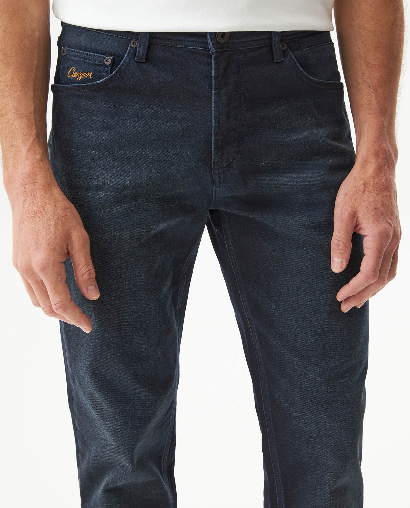 Men's Morrison Slim Dark Wash Jeans in Cotton Stretch Blend Gala 63_339G009_AZU194052_5