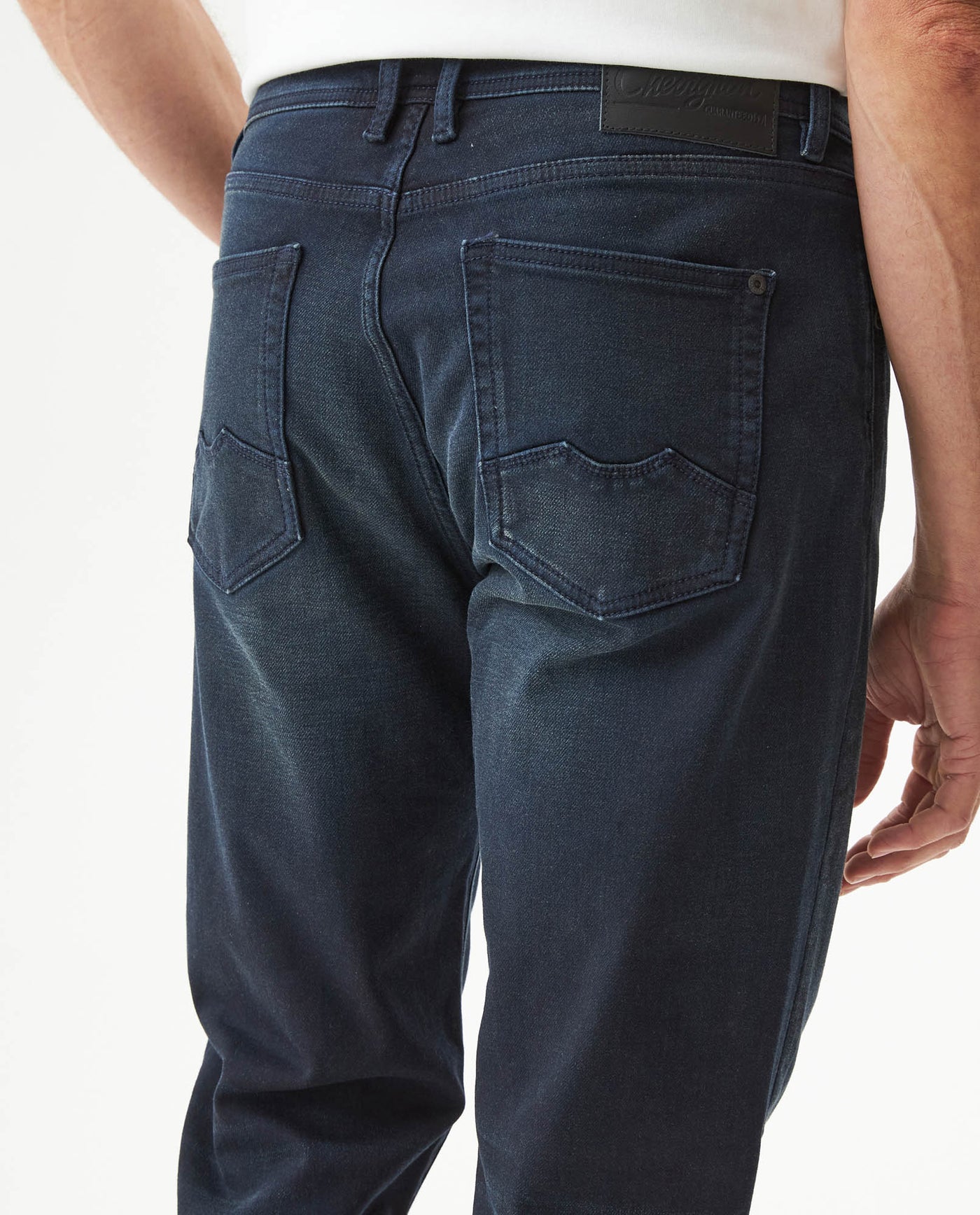 Men's Morrison Slim Dark Wash Jeans in Cotton Stretch Blend Gala 63_339G009_AZU194052_7