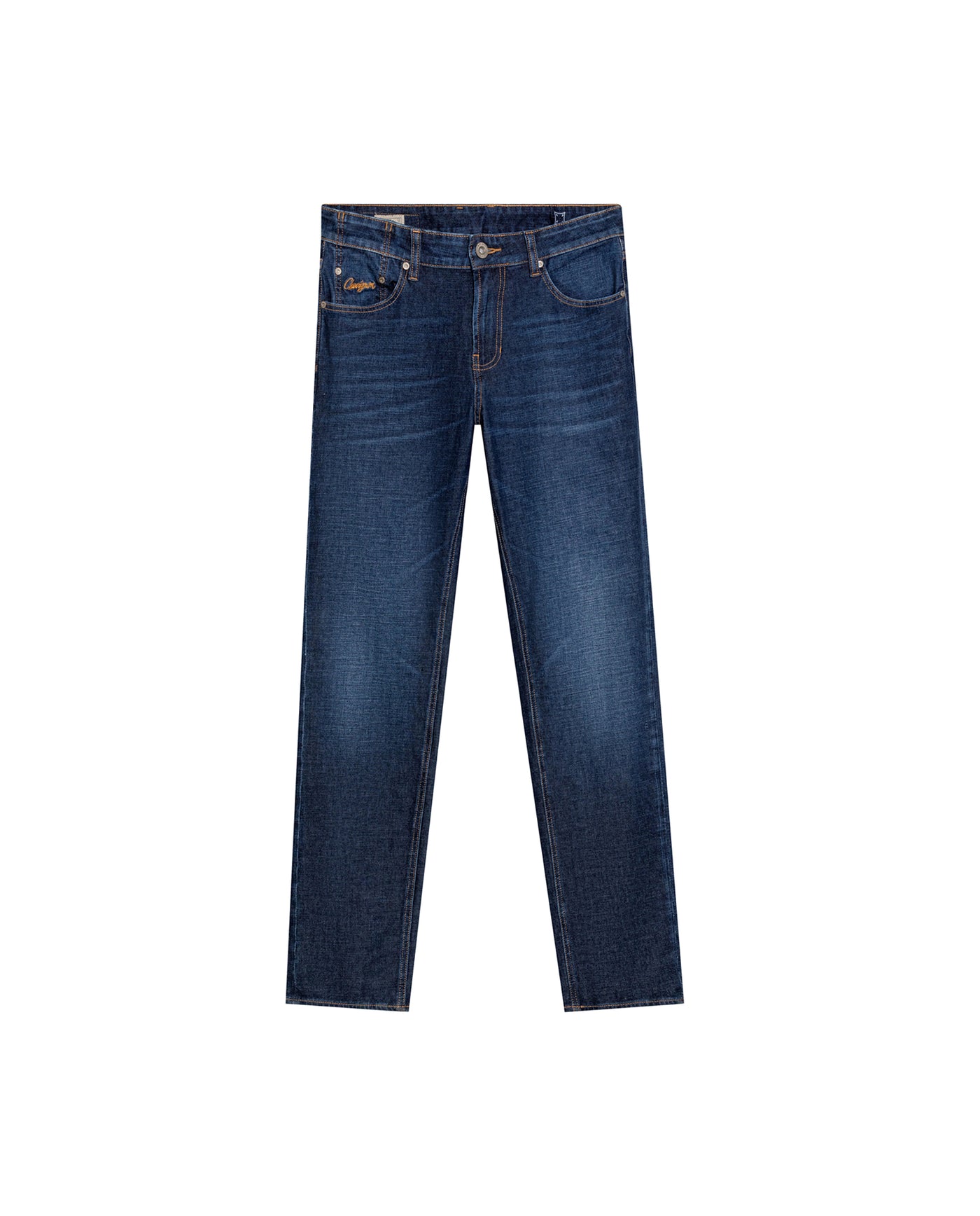 Men's Morrison Straight Medium Wash Jeans in Recycled Cotton Blend Seaport 63_339G011_AZU184140_4