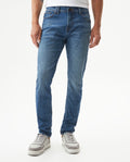 Men's Famous Skinny Fit Medium Wash Jeans in Cotton Stretch Blend Starlight
