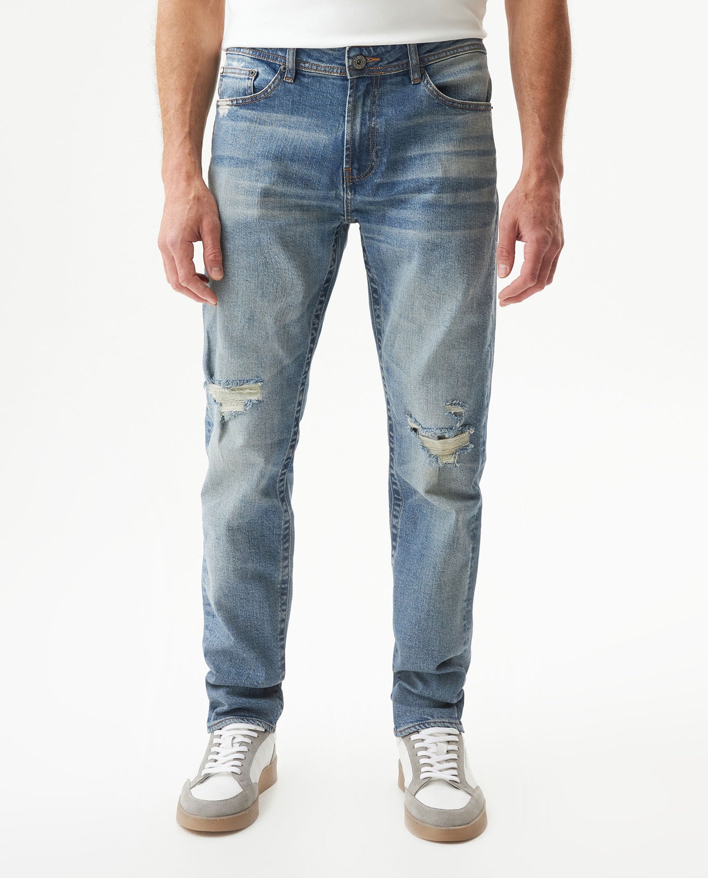 Men's Famous Light Wash Jeans in Cotton Stretch Blend Dockside 63_339G020_AZU154020_3