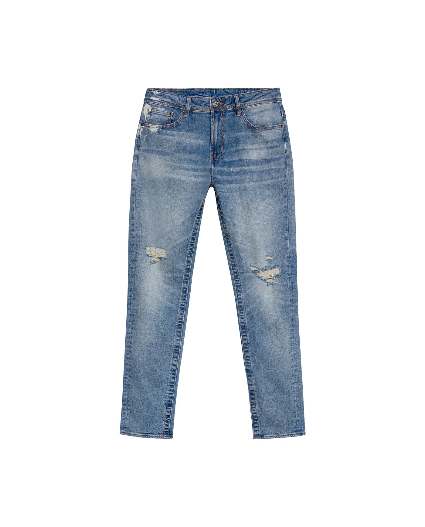 Men's Famous Light Wash Jeans in Cotton Stretch Blend Dockside 63_339G020_AZU154020_4