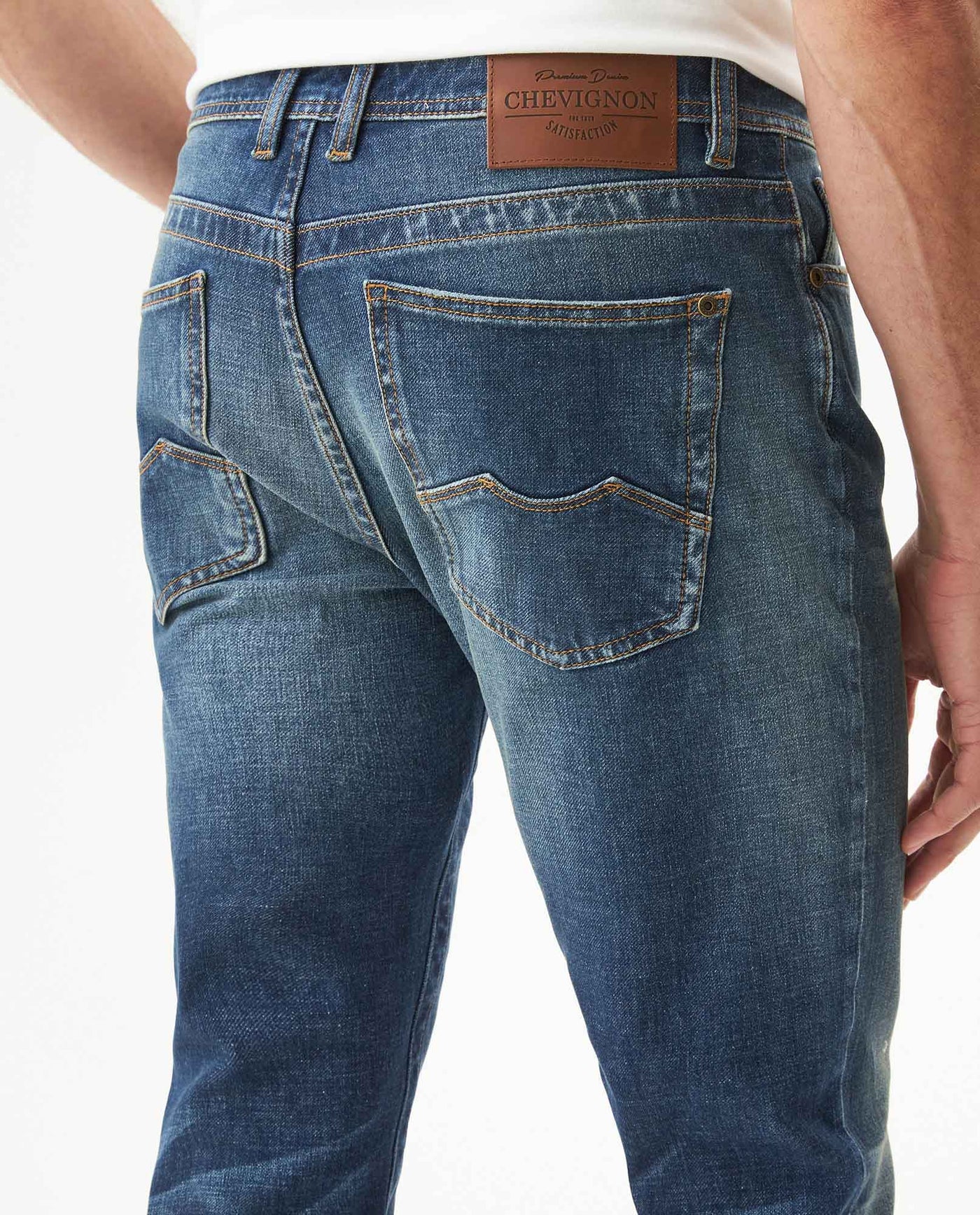 Men's Famous Medium Wash Super Slim Jeans in Cotton Blend Moonlight 63_339G024_AZU184140_7