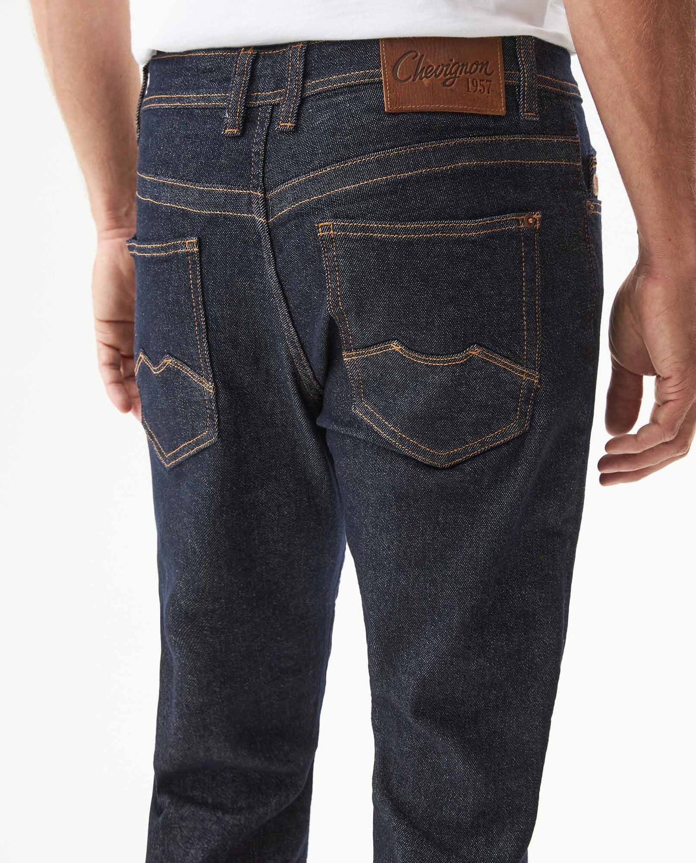 Men's Famous Ultra Dark Super Slim Jeans in Cotton, Majestic 339G028 - 6