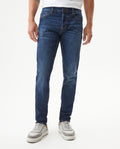 Men's Rider Dark Wash Skinny Fit Jeans in Cotton-Recycled Polyester Blend Archor