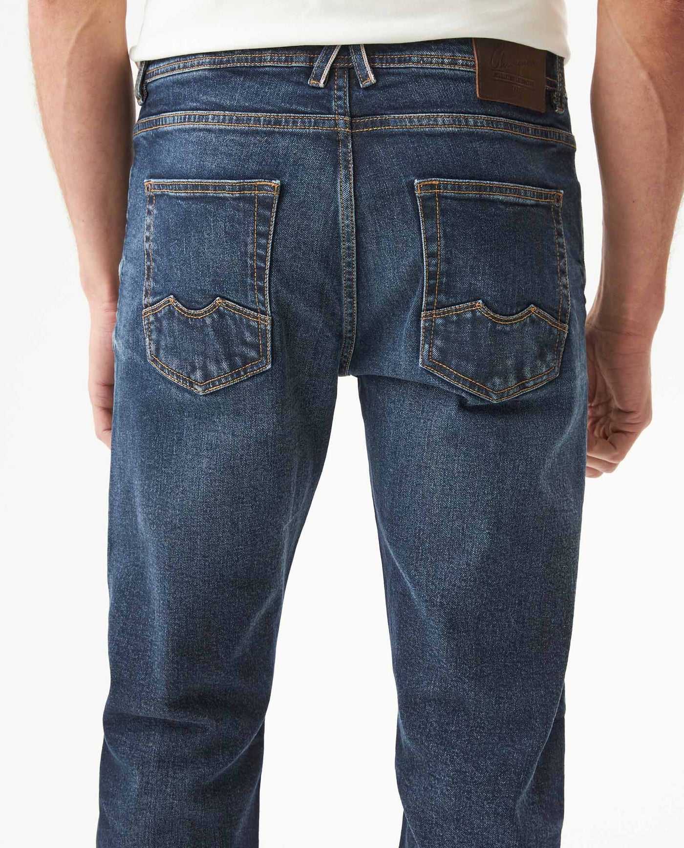 Men's Rider Skinny Fit Ultra Dark Wash Jeans in Cotton, Finery - 6