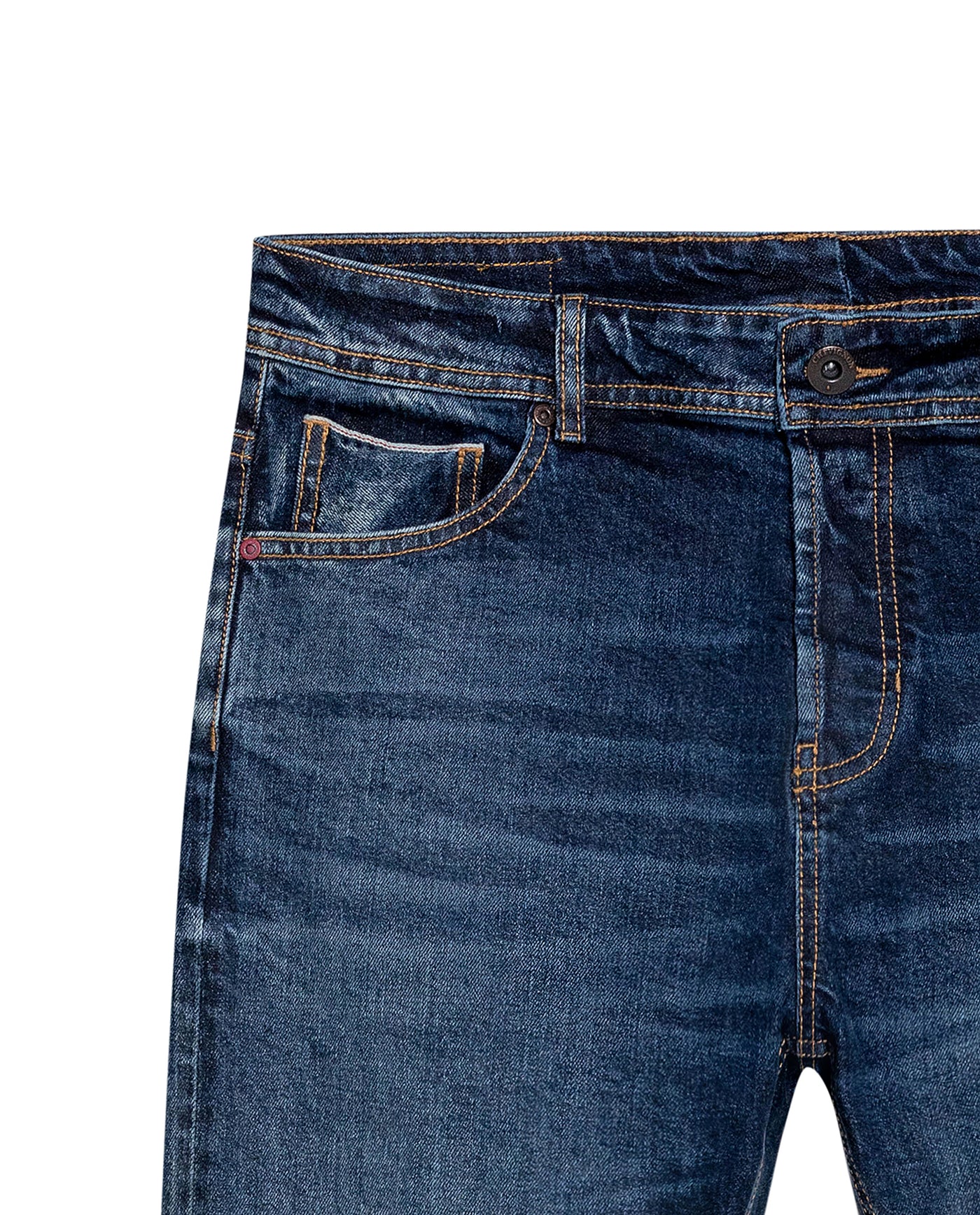 Men's Rider Skinny Fit Ultra Dark Wash Jeans in Cotton, Finery - 7