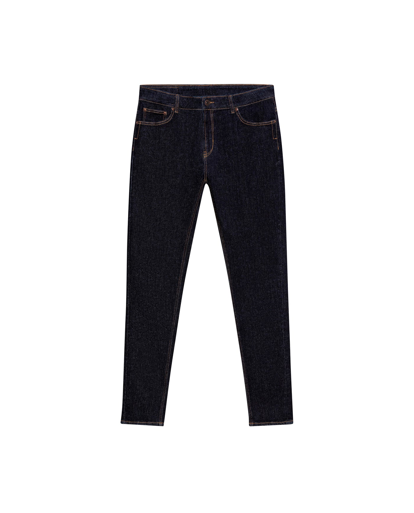 Men's Rider Ultra Dark Wash Skinny Jeans in Cotton-Polyester Blend Berth 63_339G033_AZU193924_4
