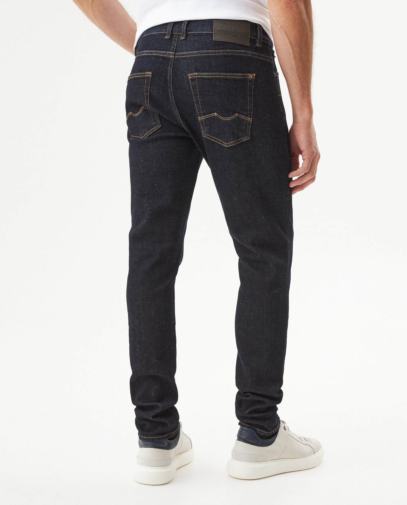 Men's Rider Ultra Dark Wash Skinny Jeans in Cotton-Polyester Blend Berth 63_339G033_AZU193924_6