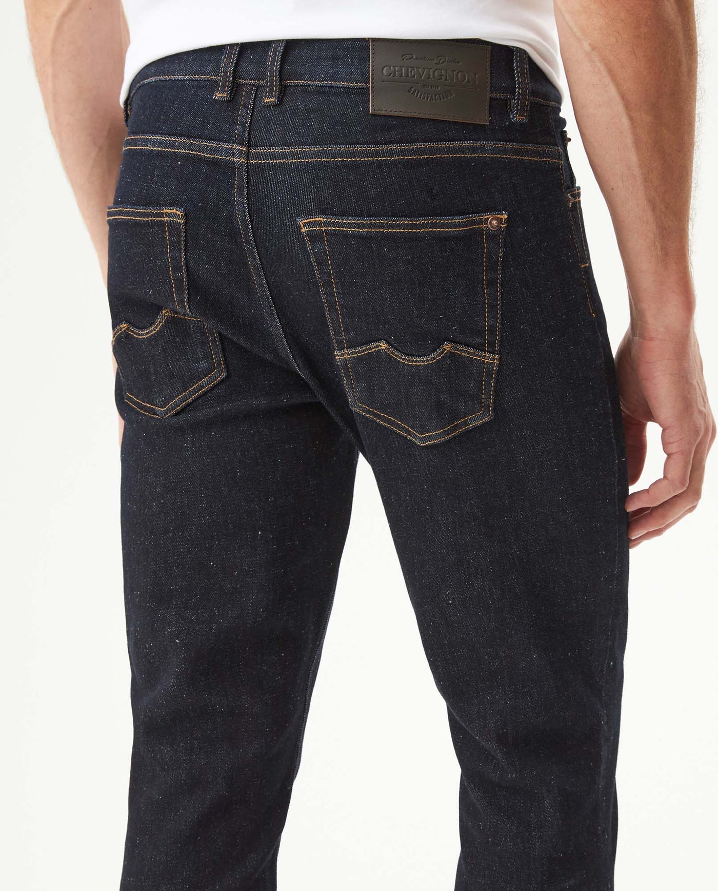 Men's Rider Ultra Dark Wash Skinny Jeans in Cotton-Polyester Blend Berth 63_339G033_AZU193924_7