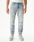Men's Famous Skinny Fit Light Wash Jeans in Cotton Stretch Blend Windward