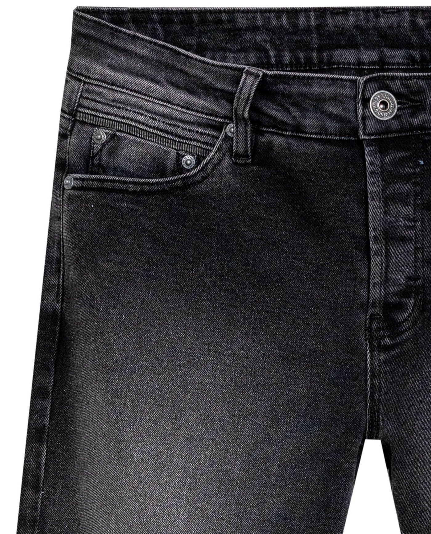 Men's Rider Skinny Fit Gray Wash Jeans in Cotton-Polyester-Viscose Stretch Blend, Journey 339G037 - 7