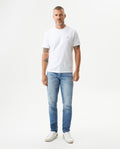 Men's Rider Medium Wash Skinny Fit Jeans in Cotton Stretch Blend Wharf