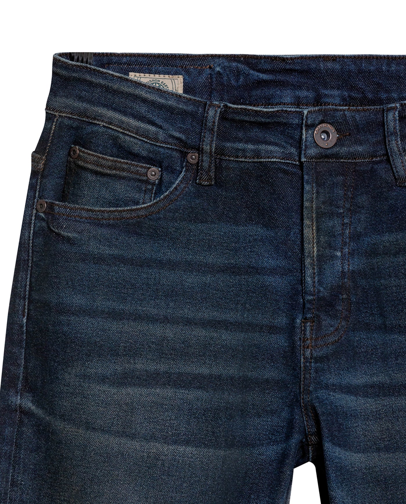 Men's Rider Skinny Fit Dark Wash Jeans in Recycled Cotton Blend, Captain 339G041 - 7