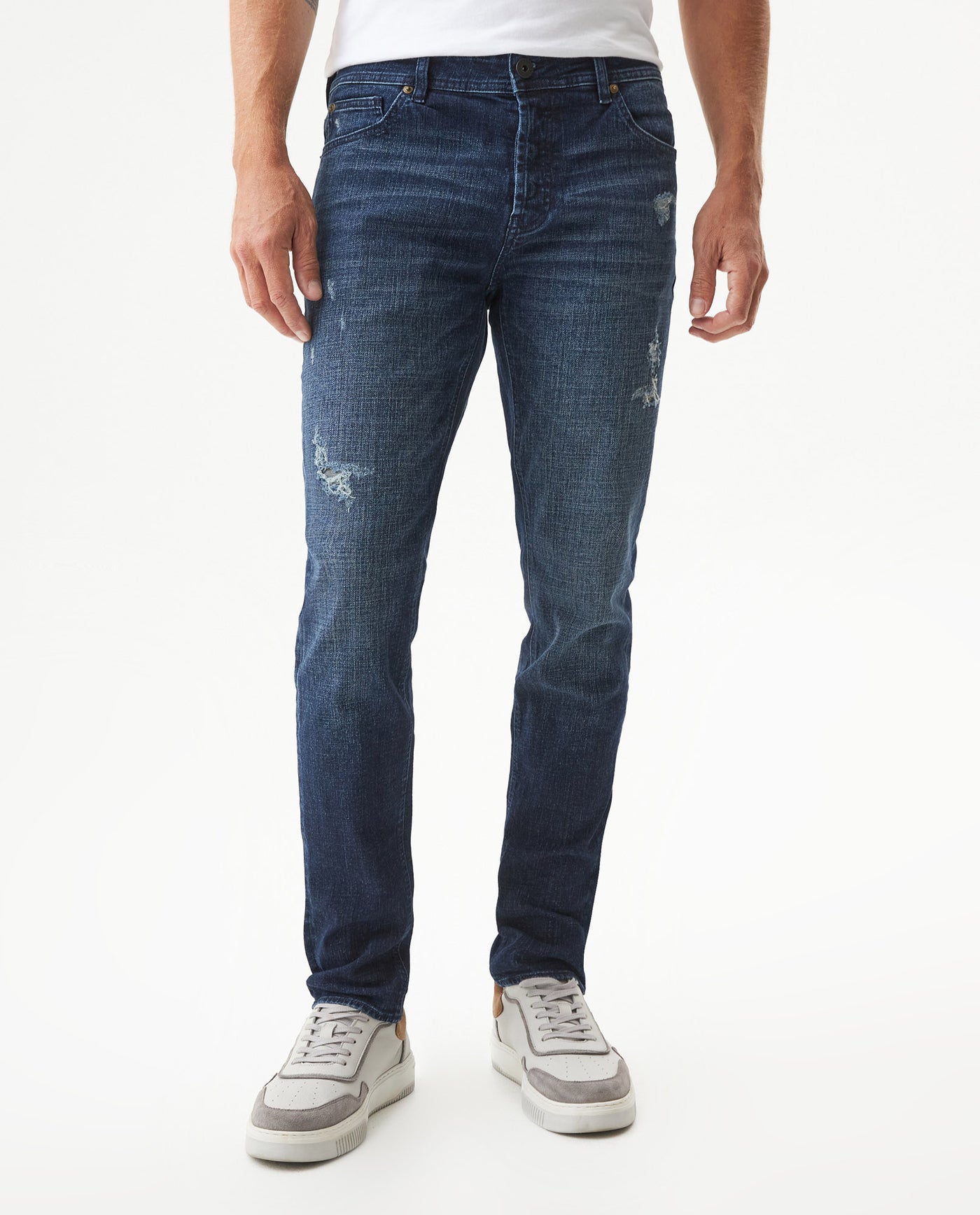 Men's Skinny Rider Ultra Dark Wash Jeans in Cotton Evening 63_339G045_AZU193924_3