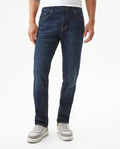 Men's Morrison Straight Ultra Dark Wash Jeans in Cotton-Polyester Blend Lighthouse