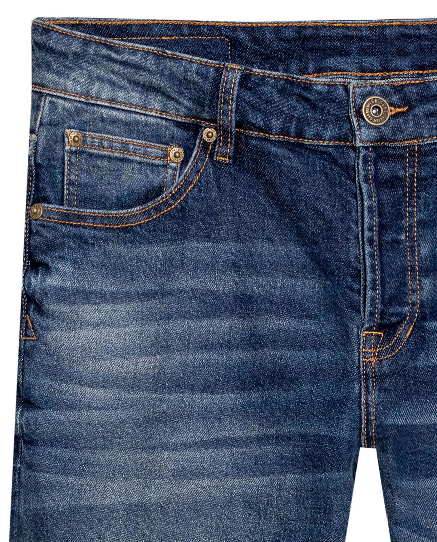 Men's Rider Dark Wash Super Slim Jeans in Cotton-Polyester Blend, Celebration - 7