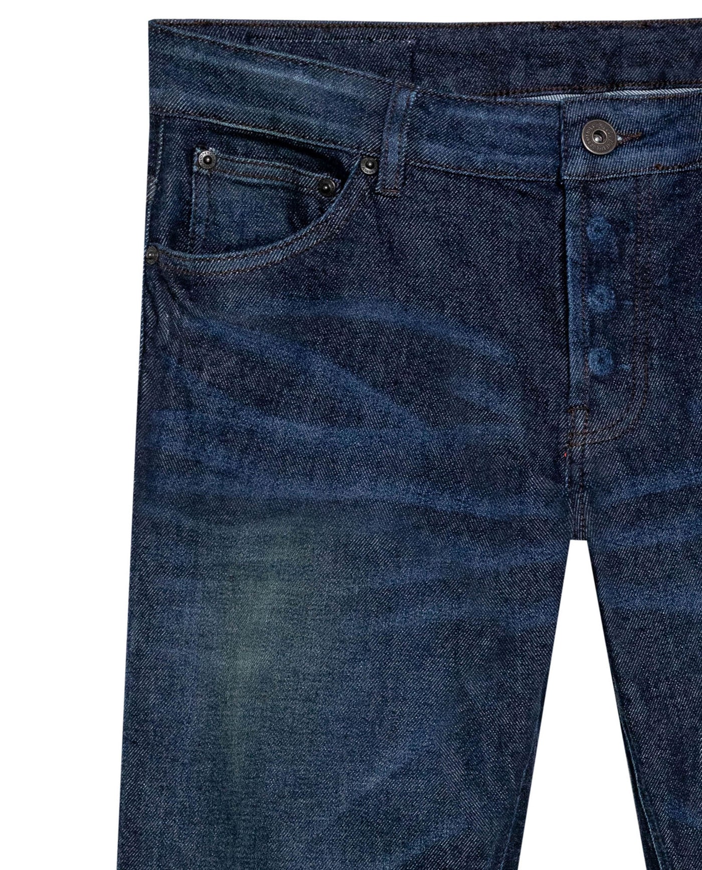 Men's Rider 5-Pocket Ultra Dark Skinny Fit Jeans in Cotton-Polyester Blend Gala 63_339G057_AZU193924_8