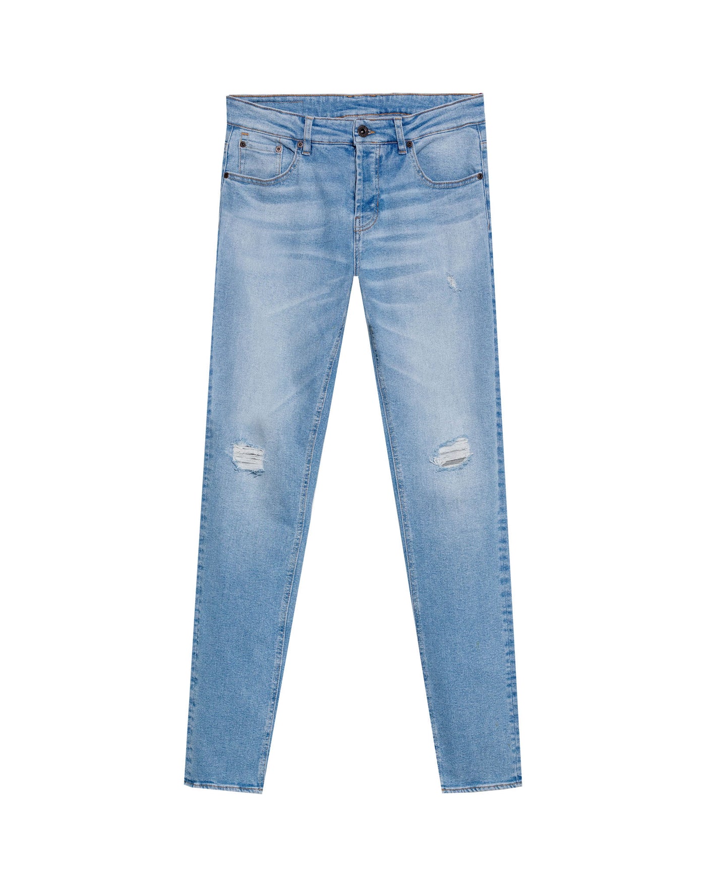 Men's Rider 5-Pocket Medium Wash Skinny Fit Jeans in Recycled Cotton Blend, Waypoint - 1