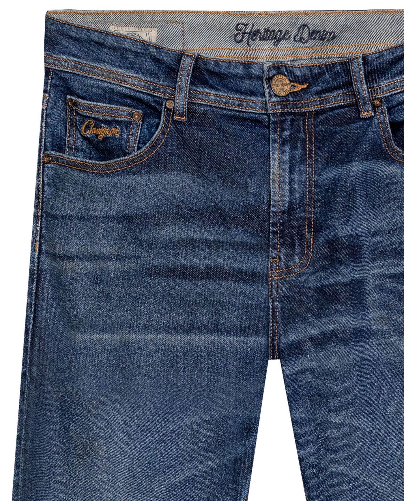 Men's Morrison Straight Ultra Dark Jeans in Cotton-Polyester Blend Seaport 63_339G450_AZU193924_8