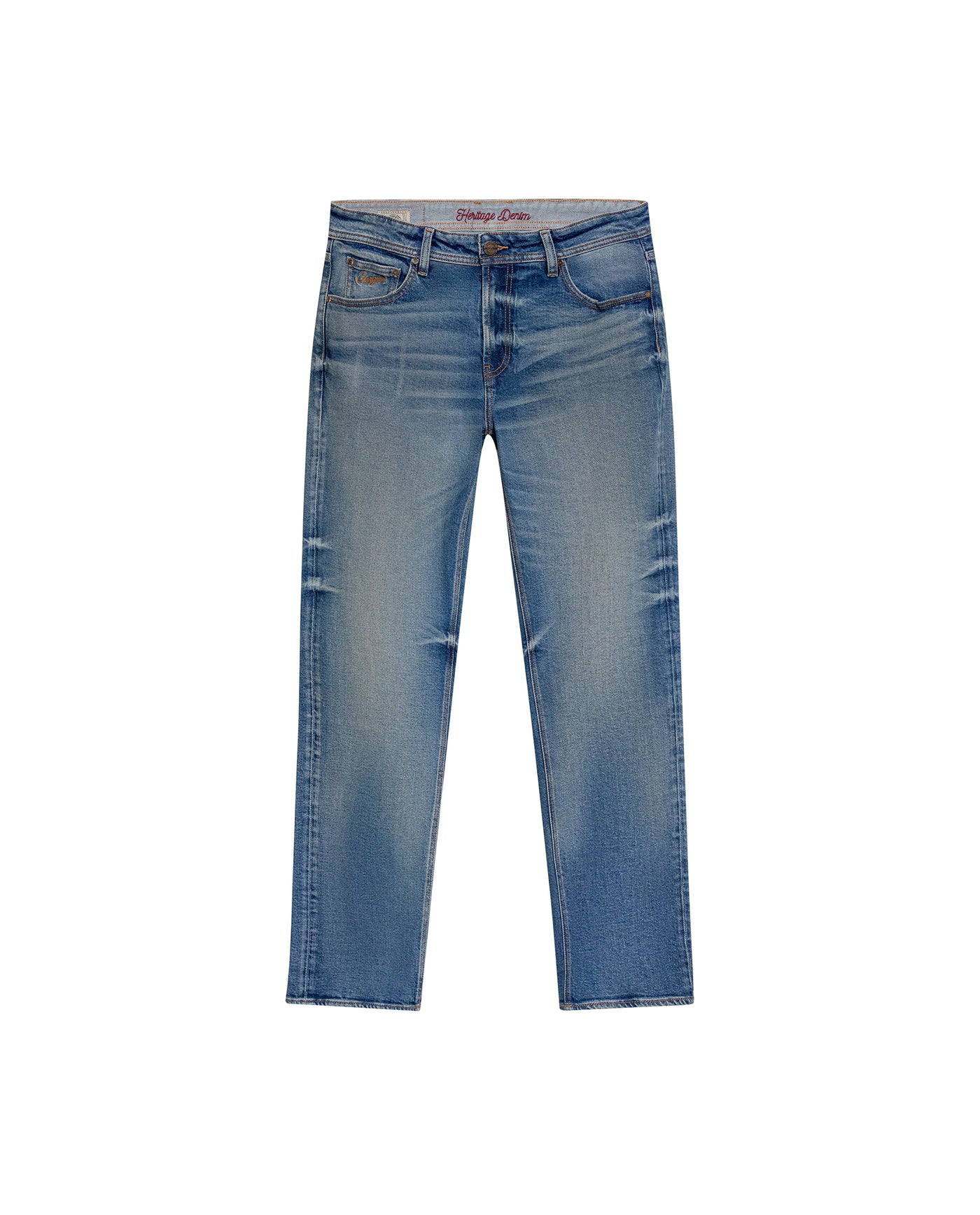 Men's Morrison Slim Fit Medium Wash Jeans in Cotton-Polyester Blend, Radiant 339G451 - 2