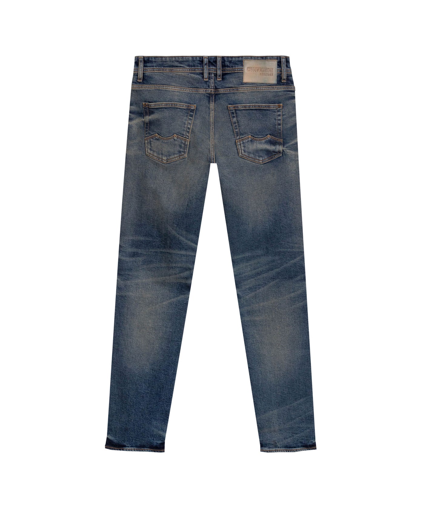 Men's Skinny Rider Dark Wash Jeans in Cotton-Polyester Blend, Sparkle 339G455 - 6