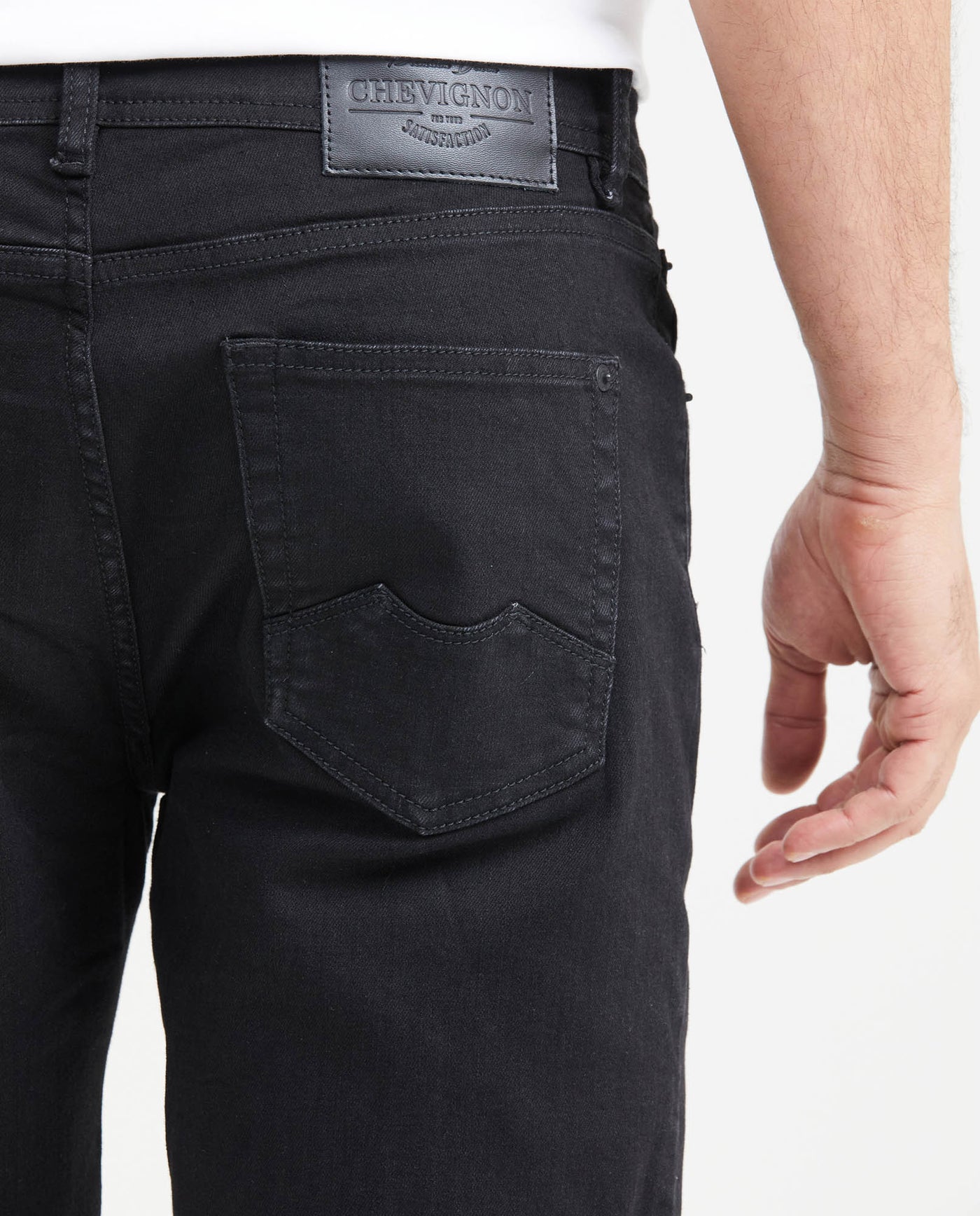 Men's Bermuda Shorts Denim Straight Fit - Black Matte 63_351G003_NEG194004_5