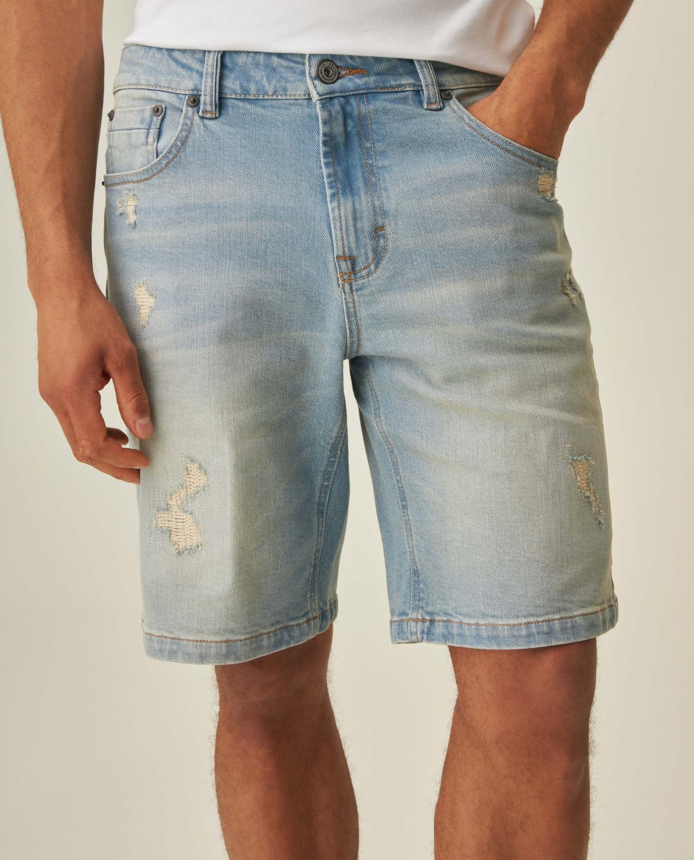 Men´s Denim Straight Shorts - Blue 63_352H000_AZU154020_0