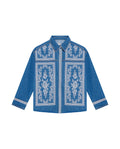 Women's Western Shirt Jacket - Blue