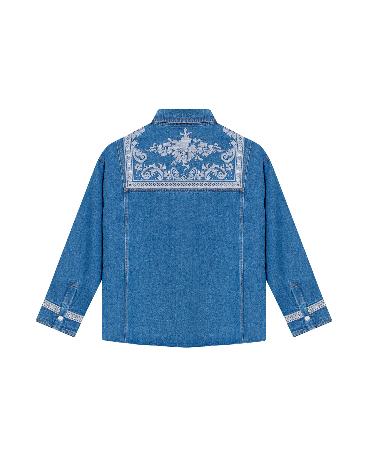 Women´s Western Shirt Jacket - Blue 63_414G500_AZU174021_5