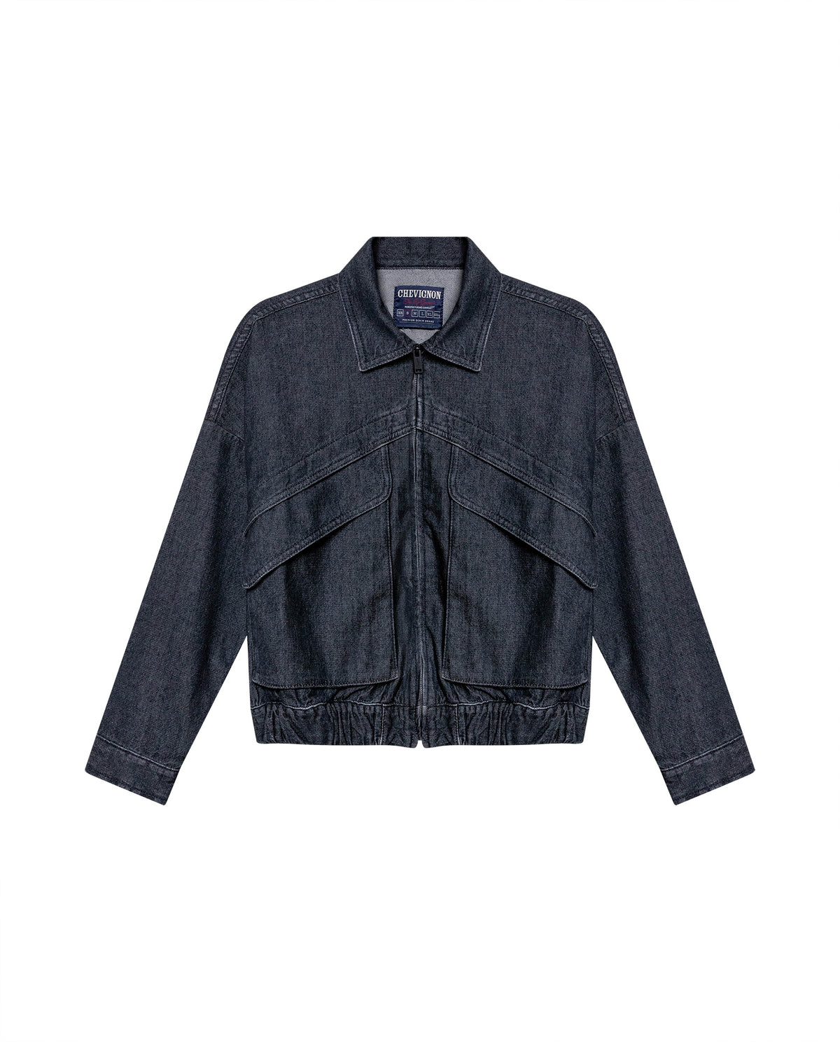 Women´s Denim Bomber Jacket - Gray 63_422H001_GRI194305_4