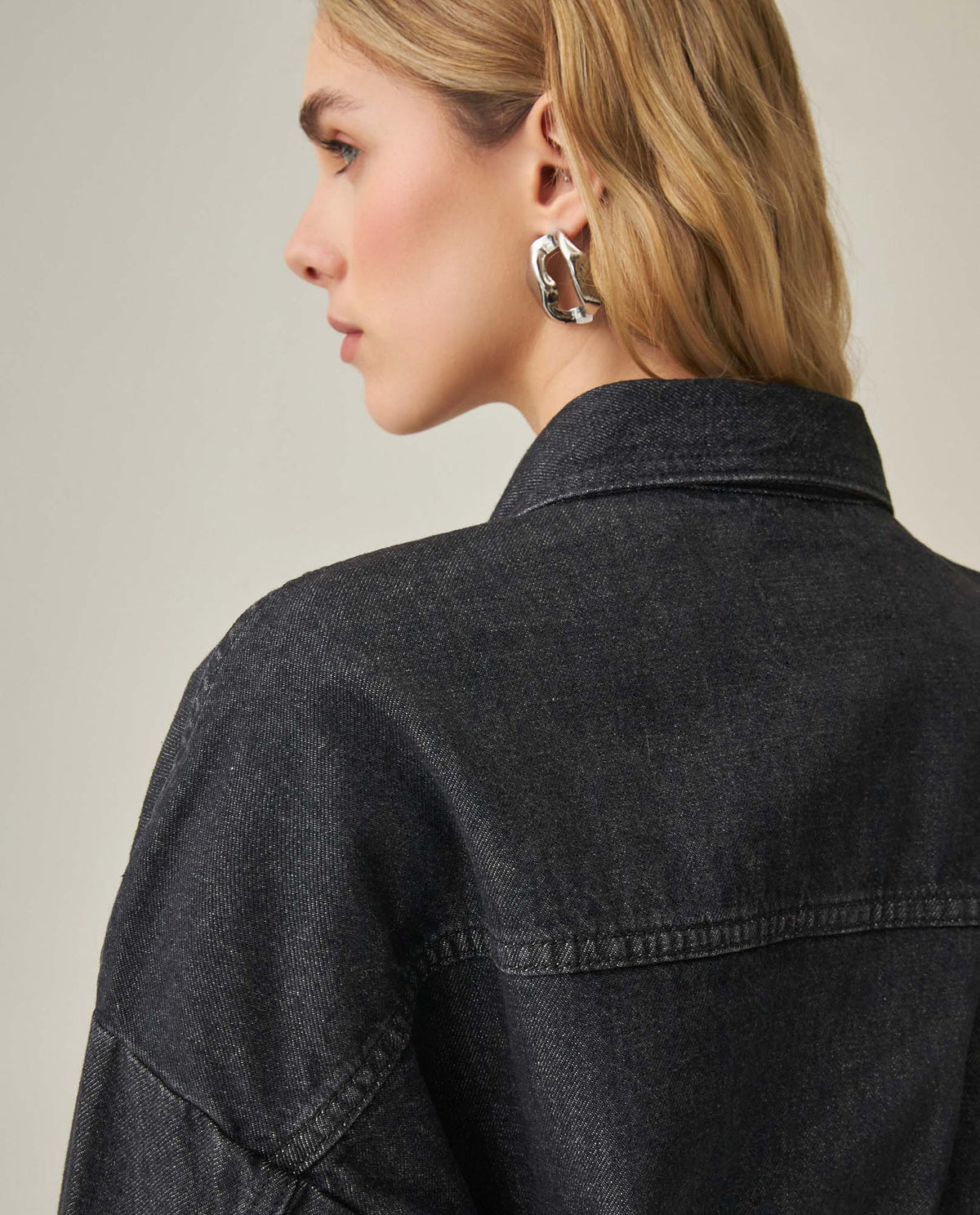Women´s Denim Bomber Jacket - Gray 63_422H001_GRI194305_7