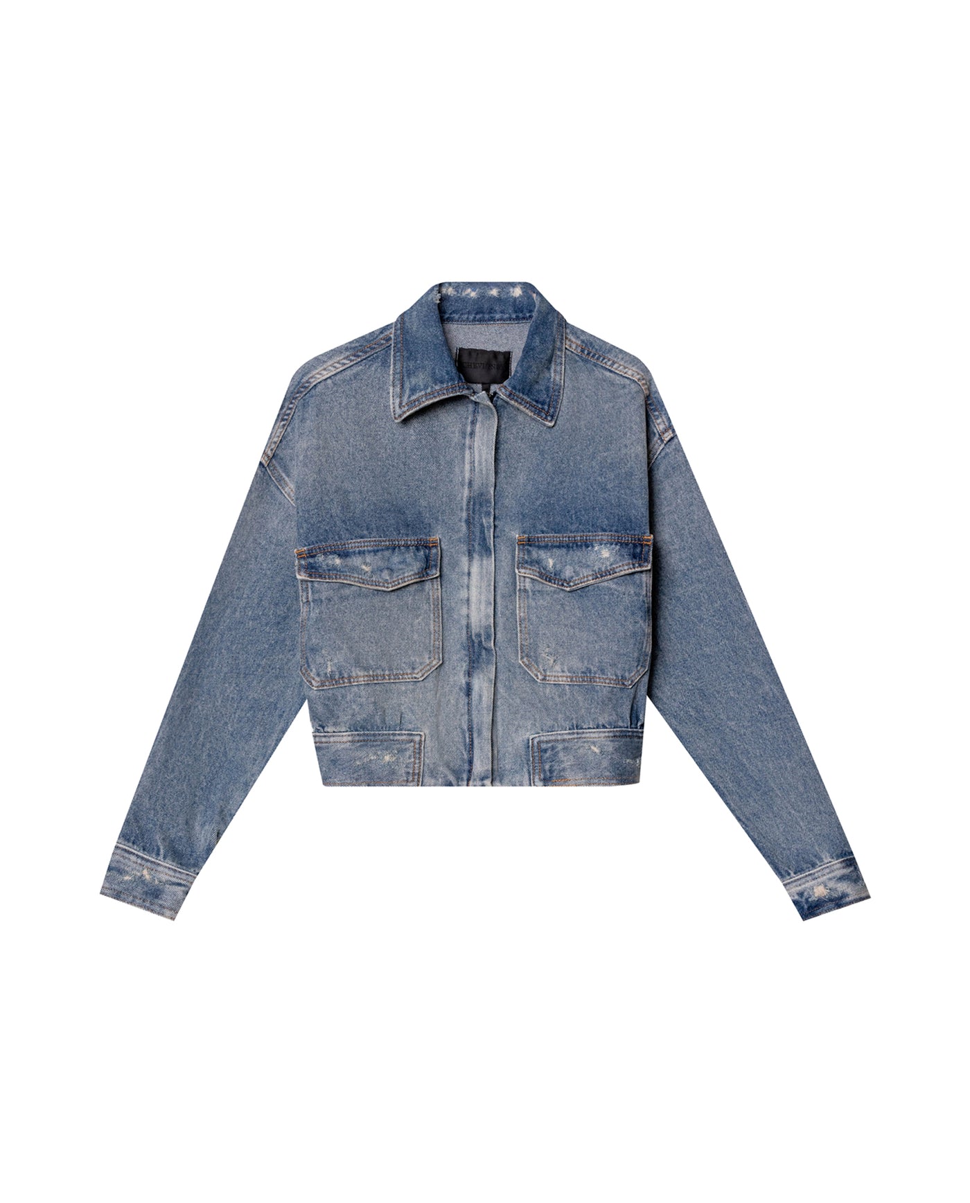 Womens Cropped Denim Jacket - Special Collection - Blue 63_422H200_AZU184140_4