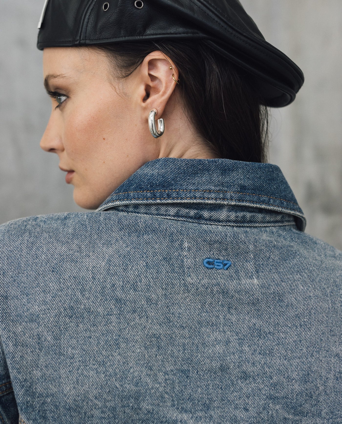 Womens Cropped Denim Jacket - Special Collection - Blue 63_422H200_AZU184140_7