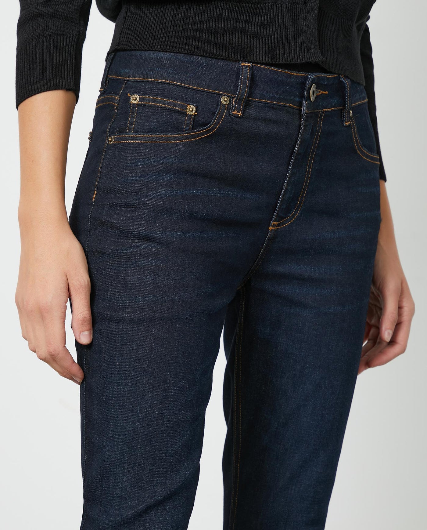Women's Denim-High-rise Jeans Dark Wash 63_430E005_AZU193924_5