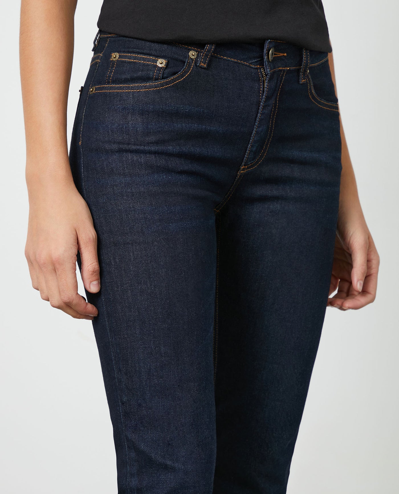 Women's Denim-High-rise Jeans Dark Wash 63_430E007_AZU193924_5