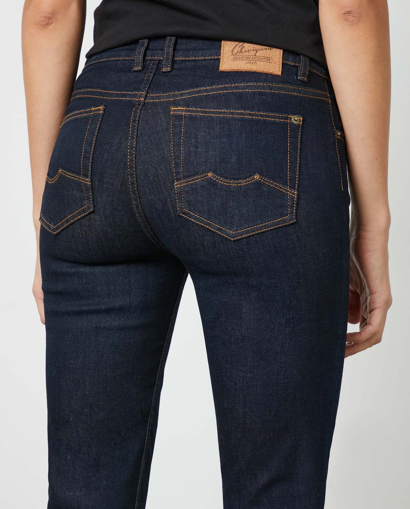Women's Denim-High-rise Jeans Dark Wash 63_430E007_AZU193924_6