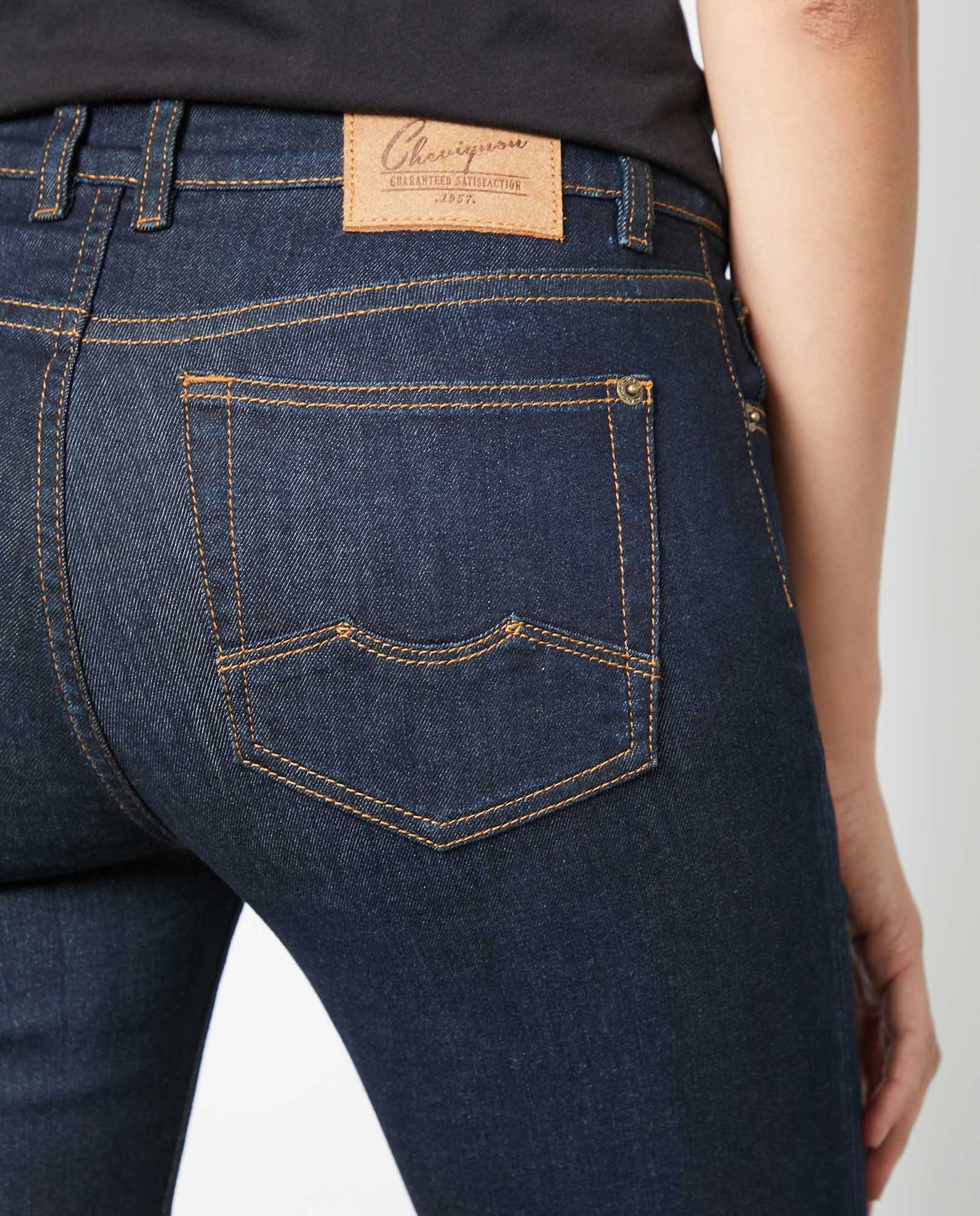 Women's Denim-High-rise Jeans Dark Wash 63_430E007_AZU193924_7