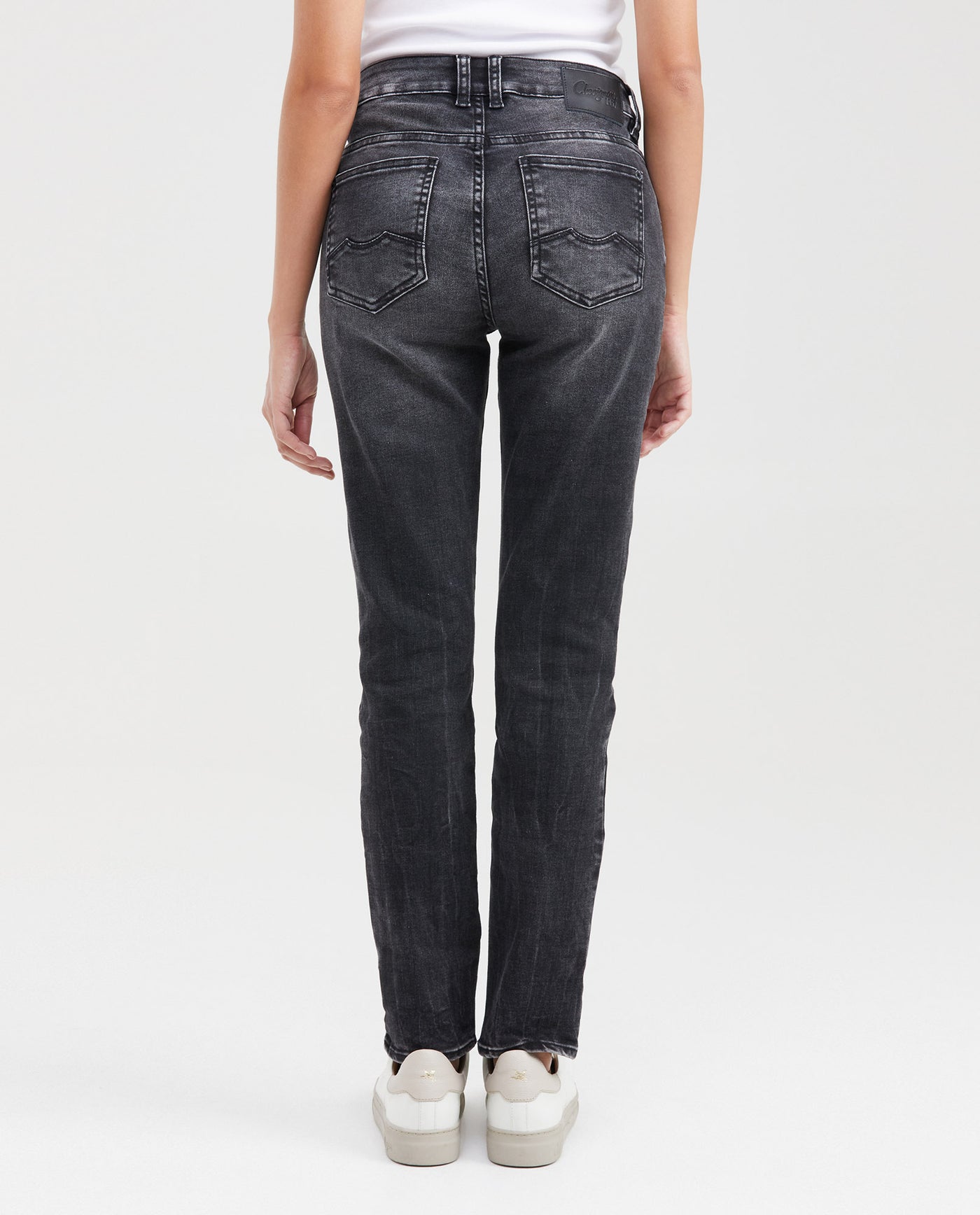 Women's Jeans, High Rise Skinny Boot - Gray 431G015 - 5