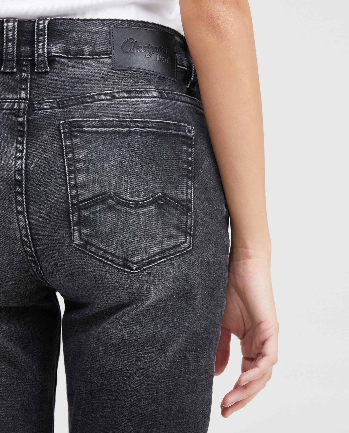 Women's Jeans, High Rise Skinny Boot - Gray 431G015 - 6
