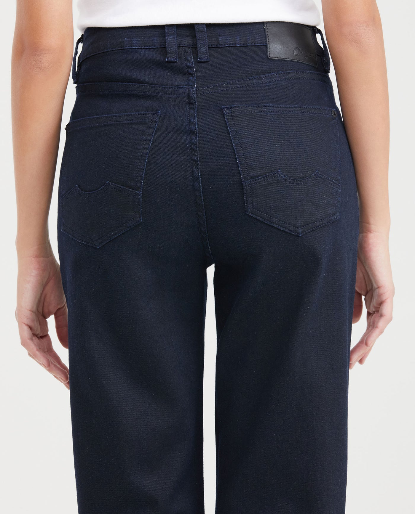 Women's Cosmo Jeans Super High-Rise Bootcut Ultra Dark Recycled Cotton Green Contrast 431G025 - 5