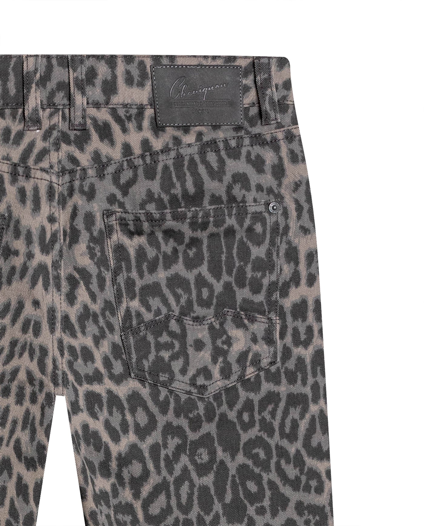 Womens Jeans Special Fit Straight Relaxed Super High Rise Cotton Comfort Classic Wash Animal Print Total - Mothers - Brown 63_431H134_CAF181018_6